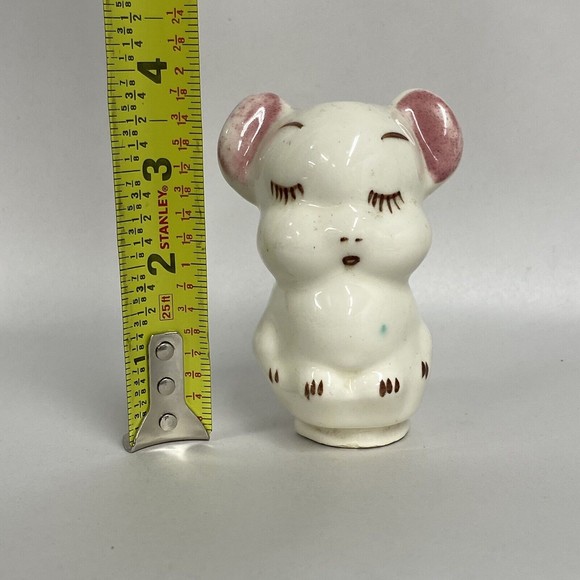 Vintage Mouse Figurine Fragrance Vessel 3.5” Tall Animal Shelf Sitter Decor - Picture 7 of 10